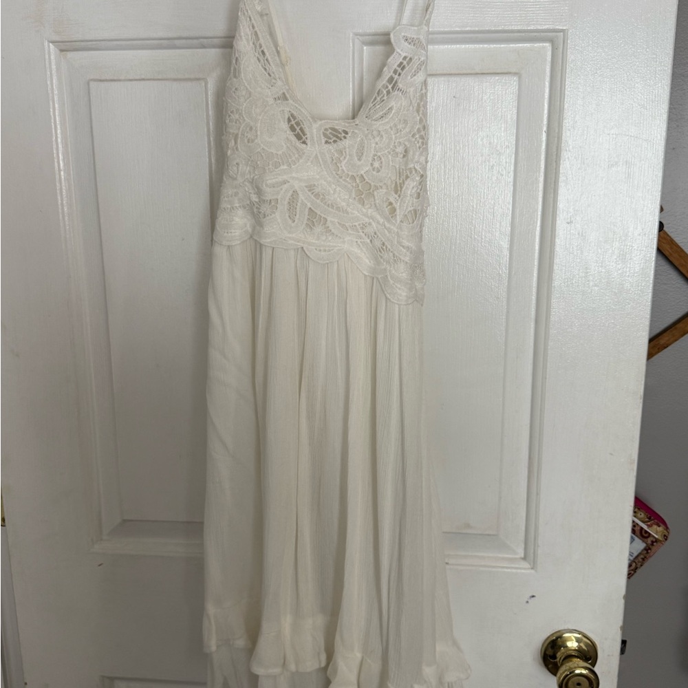 Listicle Cream Textured Dress